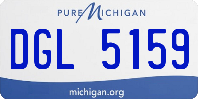 MI license plate DGL5159