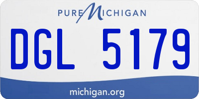 MI license plate DGL5179