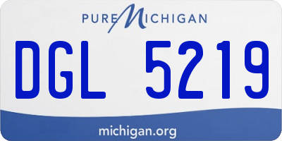 MI license plate DGL5219