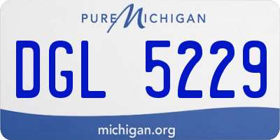 MI license plate DGL5229