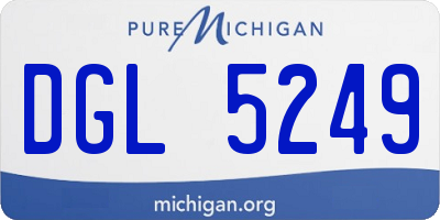 MI license plate DGL5249