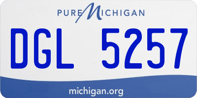 MI license plate DGL5257