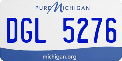MI license plate DGL5276