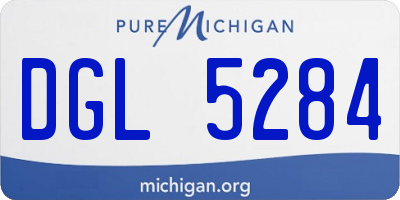 MI license plate DGL5284