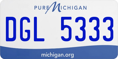 MI license plate DGL5333