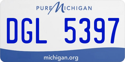 MI license plate DGL5397