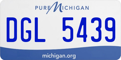 MI license plate DGL5439