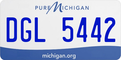 MI license plate DGL5442