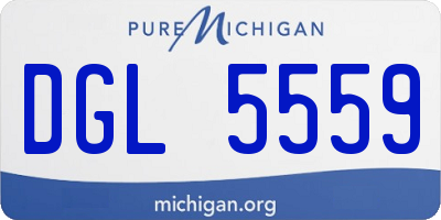 MI license plate DGL5559