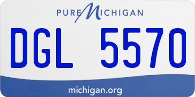 MI license plate DGL5570