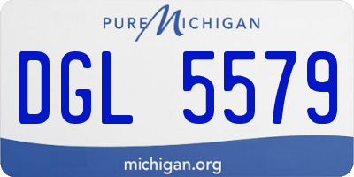 MI license plate DGL5579