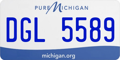 MI license plate DGL5589