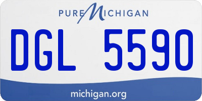 MI license plate DGL5590