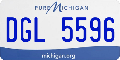 MI license plate DGL5596