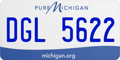 MI license plate DGL5622