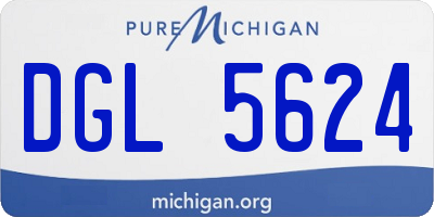 MI license plate DGL5624