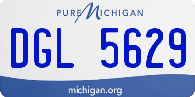 MI license plate DGL5629