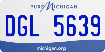 MI license plate DGL5639