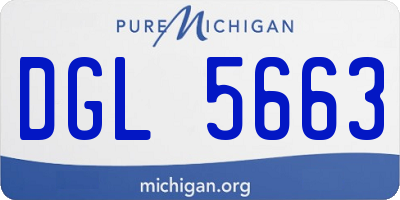 MI license plate DGL5663