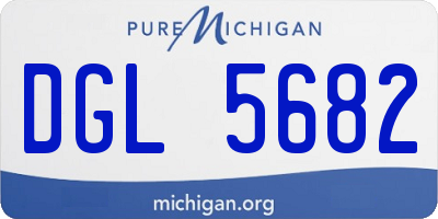 MI license plate DGL5682