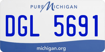 MI license plate DGL5691