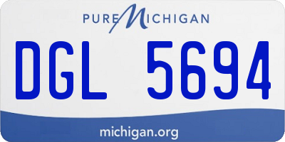 MI license plate DGL5694