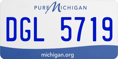 MI license plate DGL5719