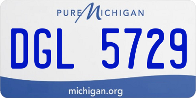 MI license plate DGL5729