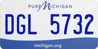 MI license plate DGL5732