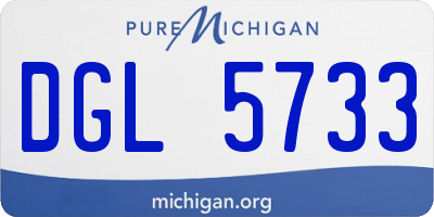 MI license plate DGL5733