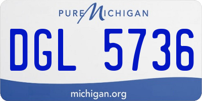 MI license plate DGL5736