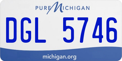MI license plate DGL5746