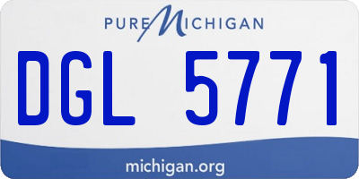 MI license plate DGL5771