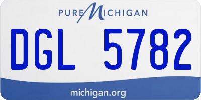 MI license plate DGL5782