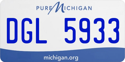 MI license plate DGL5933
