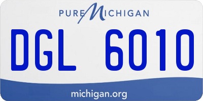 MI license plate DGL6010