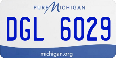 MI license plate DGL6029