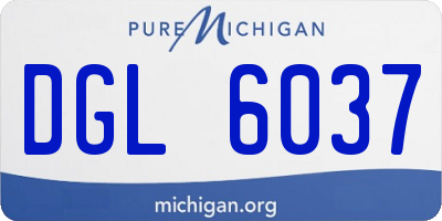 MI license plate DGL6037