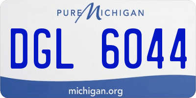 MI license plate DGL6044