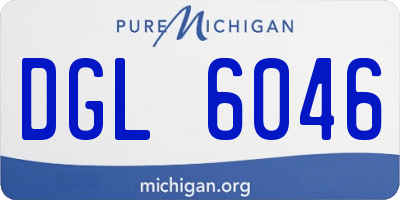 MI license plate DGL6046