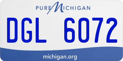 MI license plate DGL6072