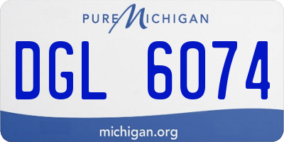 MI license plate DGL6074