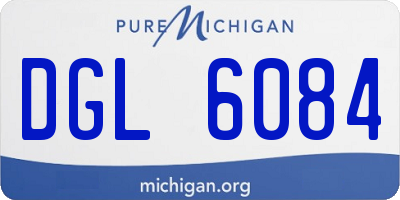 MI license plate DGL6084