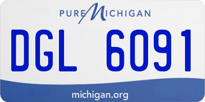MI license plate DGL6091