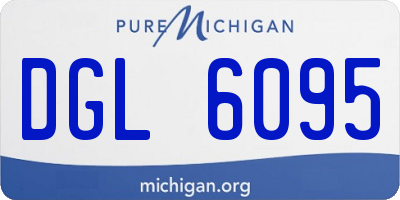 MI license plate DGL6095