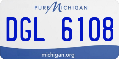 MI license plate DGL6108