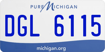 MI license plate DGL6115