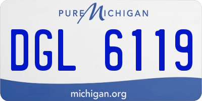 MI license plate DGL6119