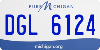 MI license plate DGL6124