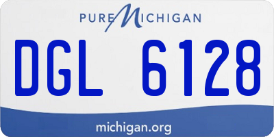 MI license plate DGL6128